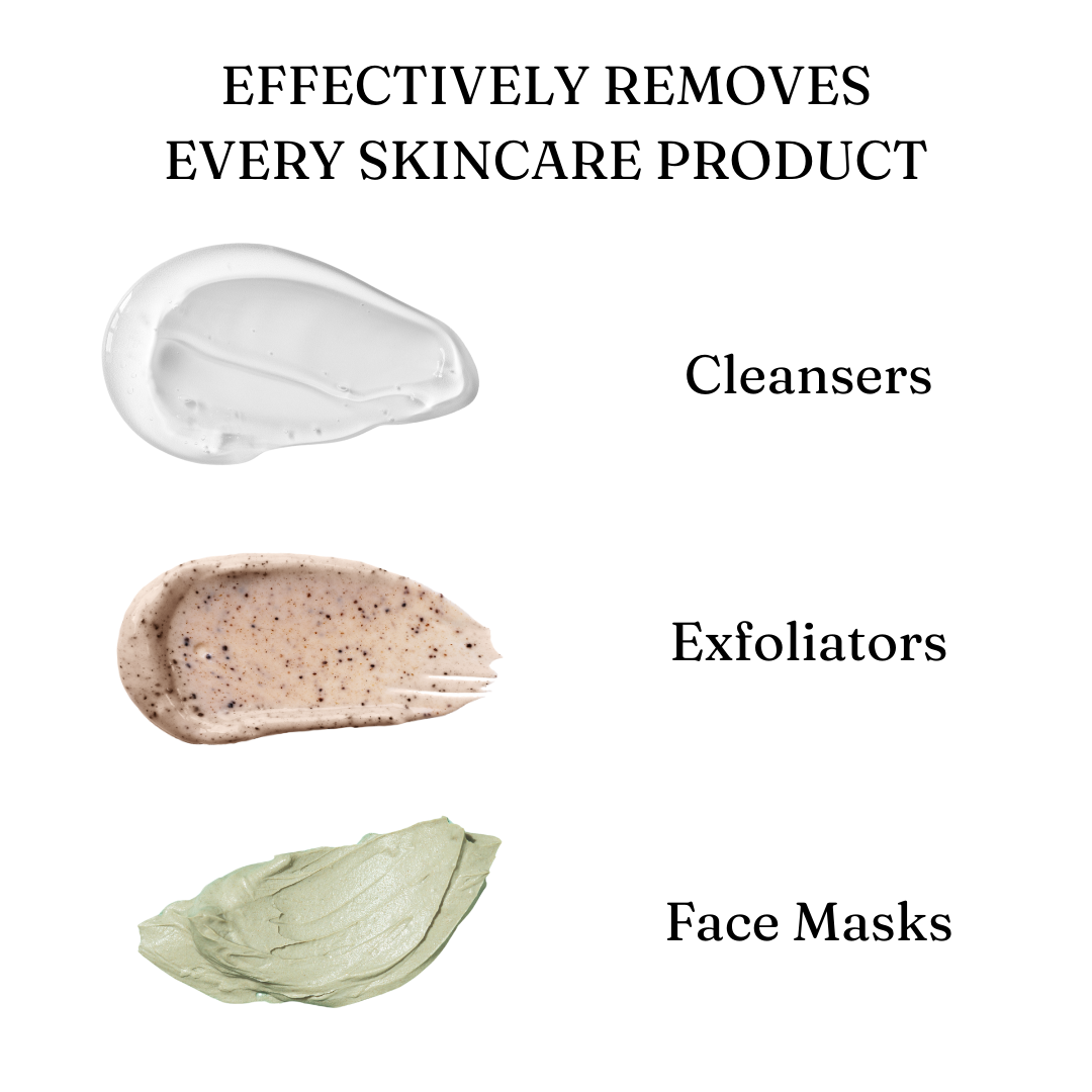 Flawless Face Towels removing cleansers, exfoliators and masks for cleaner, residue-free skin.